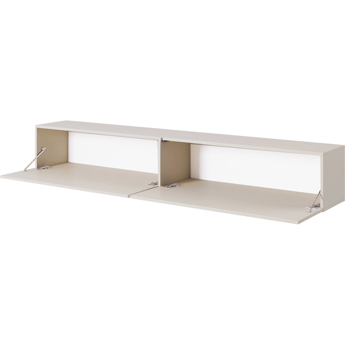 Meuble tv suspendu bois collection BISIRA cachemire, RECOLLECTION