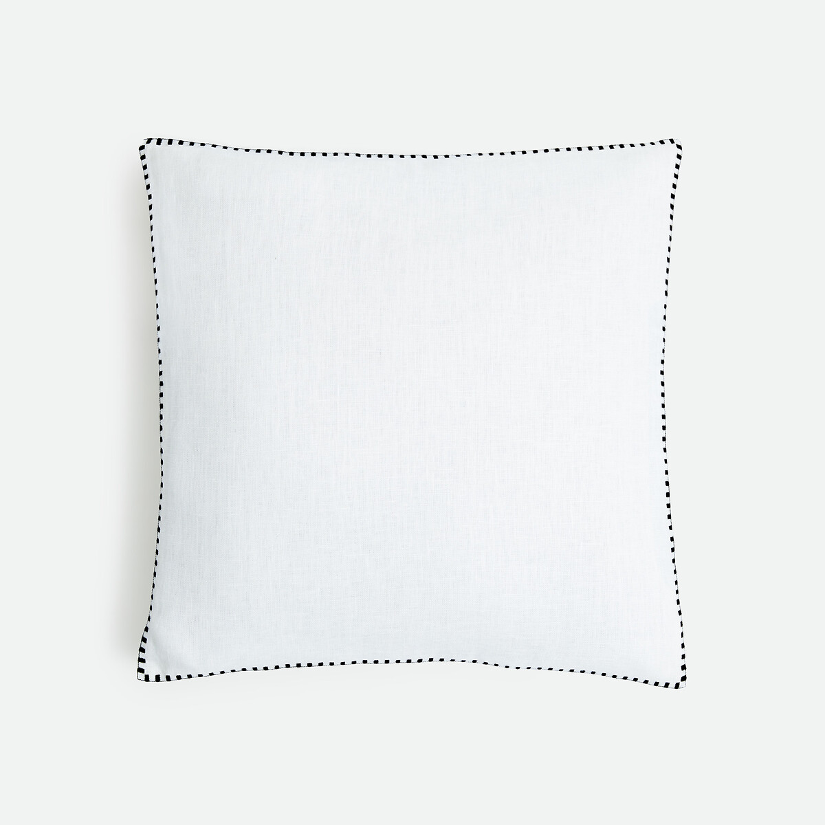 Housse de coussin unie, en lin, ELBA blanc, LA REDOUTE INTERIEURS
