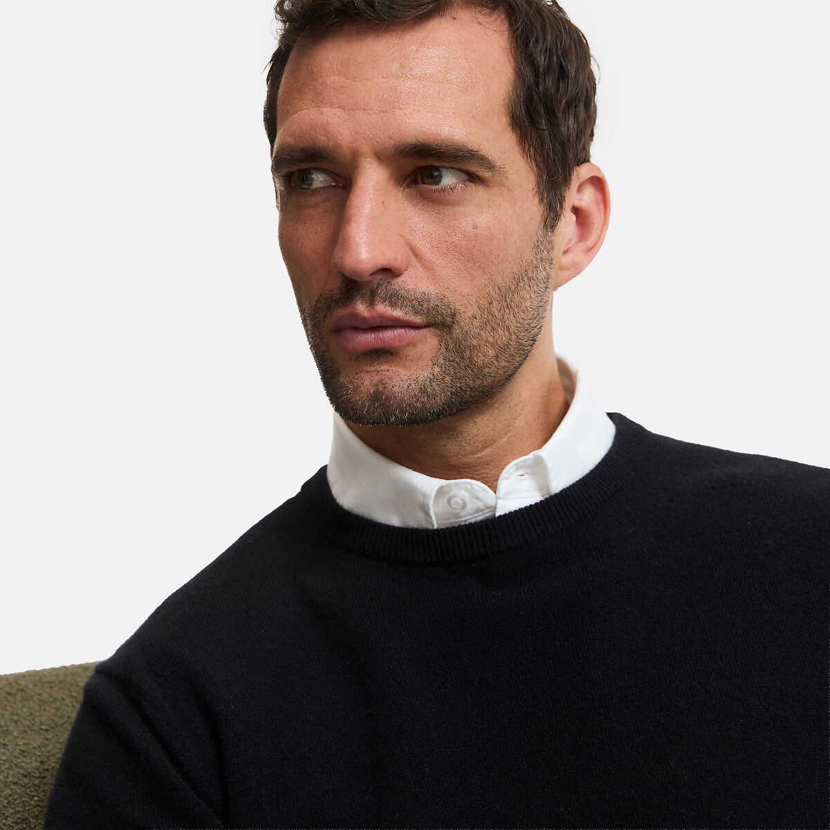 Pull scollo rotondo in cachemire nero , LA REDOUTE COLLECTIONS