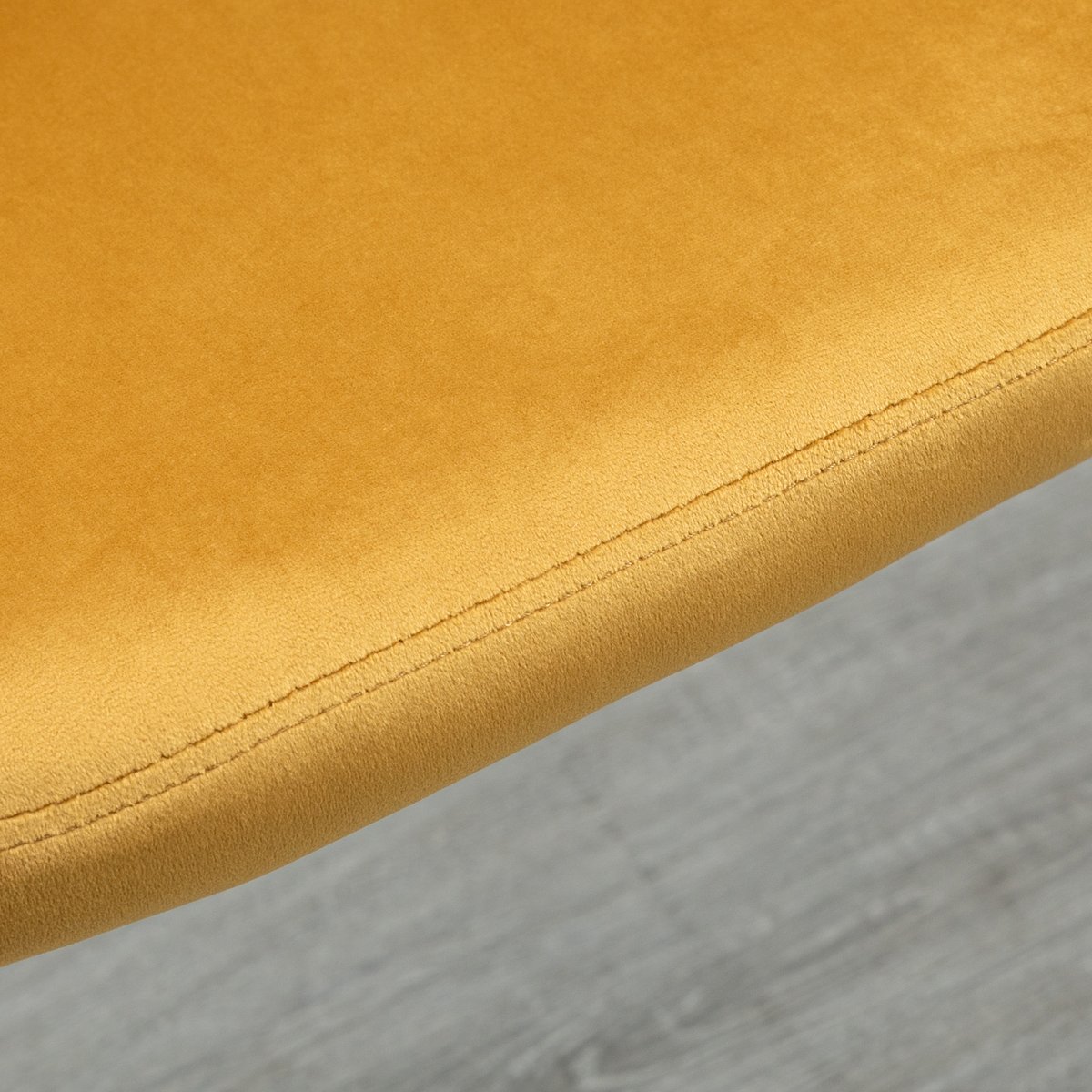 Chaise de salle à manger Velours multicolore bleu, gris clair, gris foncé, jaune, HOMCOM