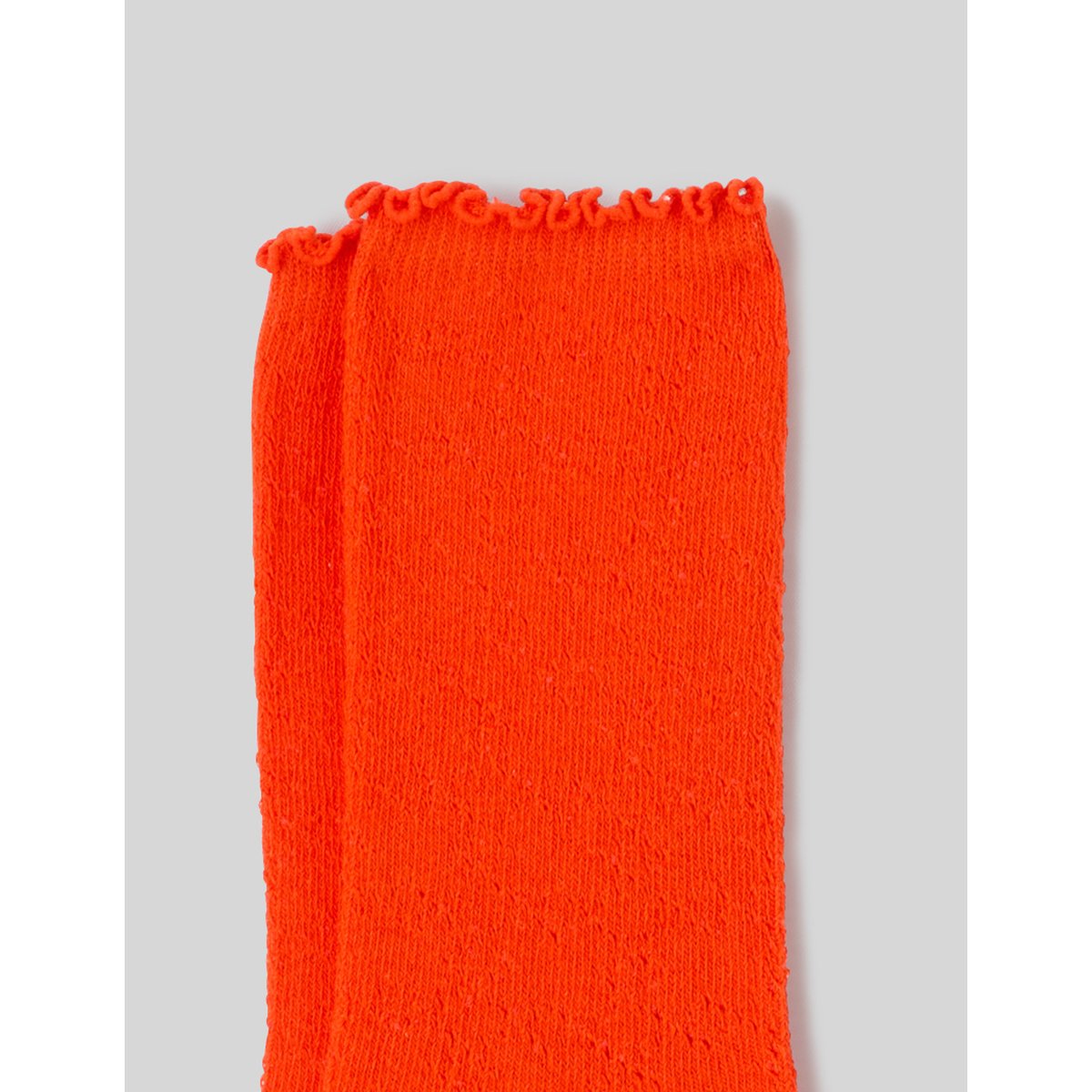 Chaussette unitaire pointelle rouge, BZB