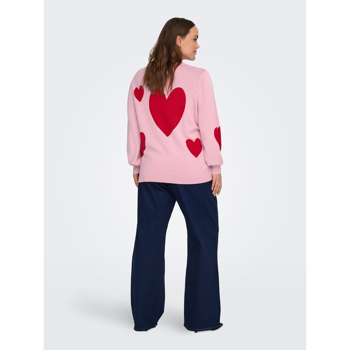 Pull En Maille rouge - romance rose, ONLY CARMAKOMA