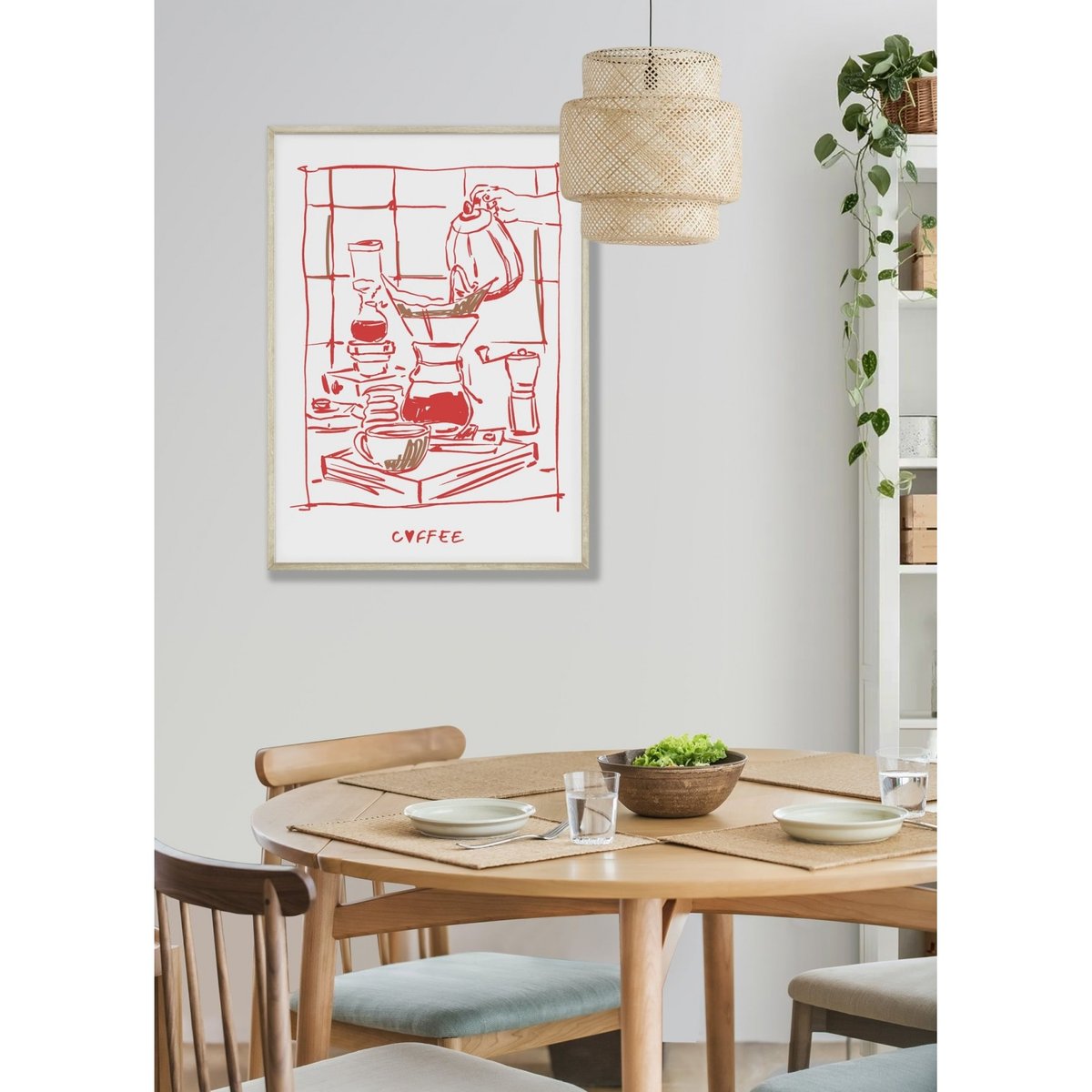 Affiche Coffee blanc, L'AFFICHERIE