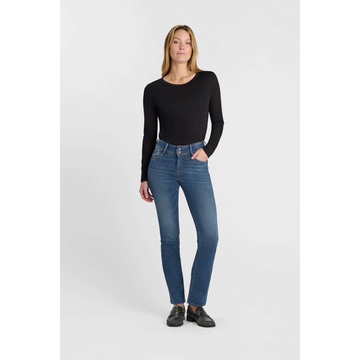 Jeans bootcut ULTRABOO, longueur 34 blue, LE TEMPS DES CERISES