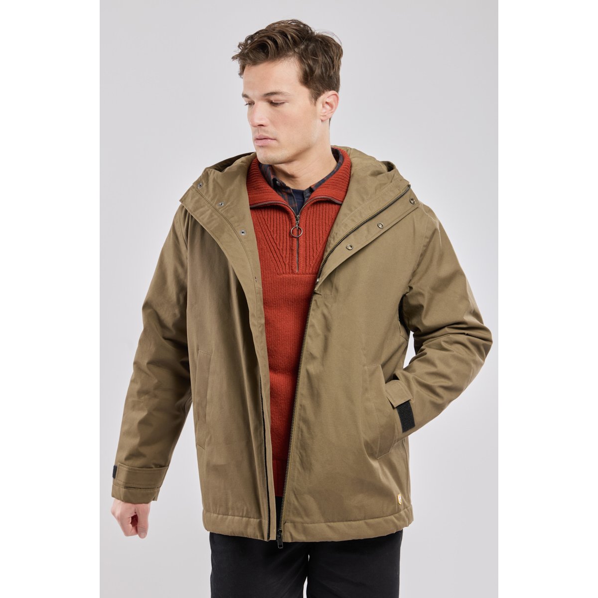 Parka capuche Héritage olive, ARMOR-LUX