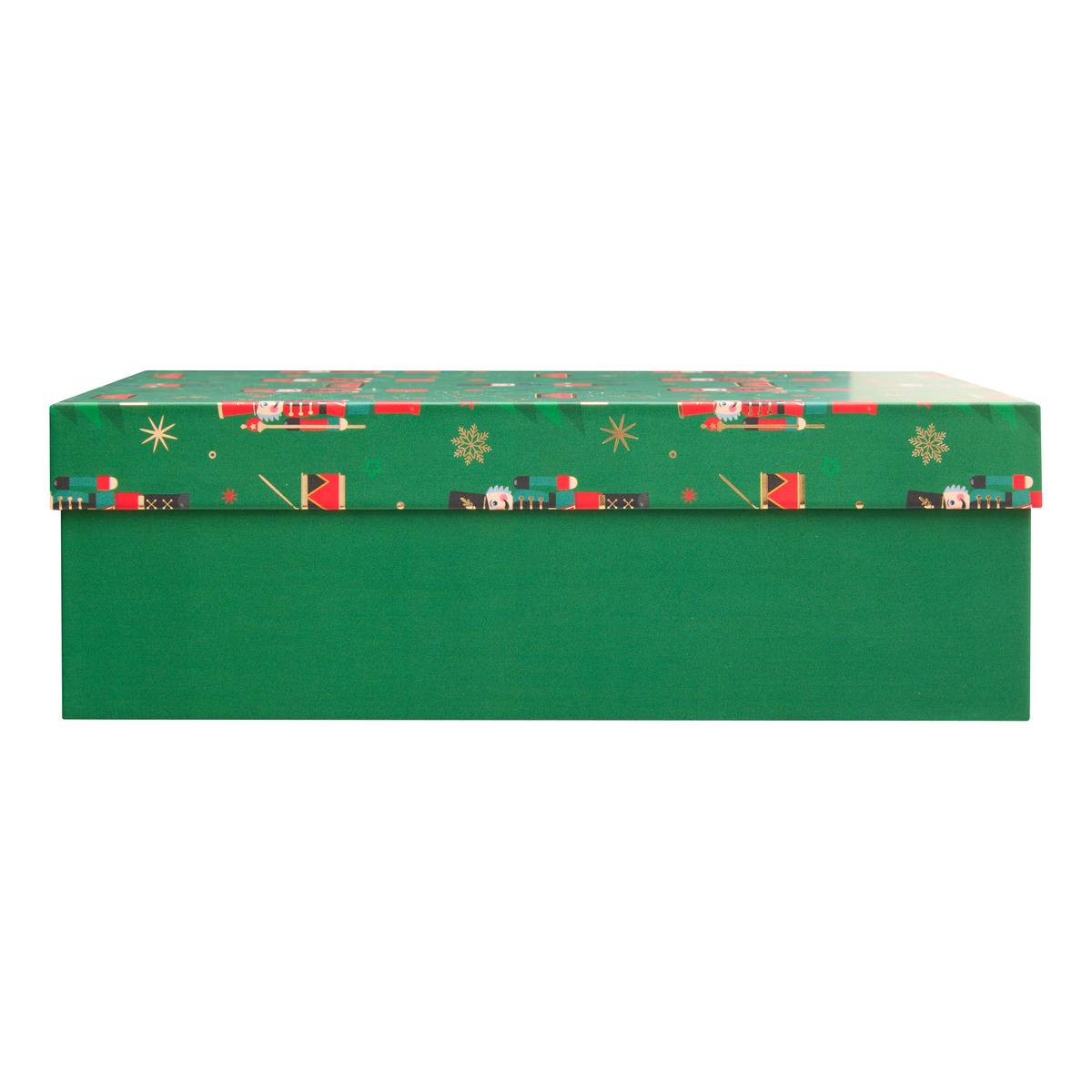 Lot de 3 boîtes cadeau de Noël casse-noisette multicolore, FEERIC LIGHTS & CHRISTMAS