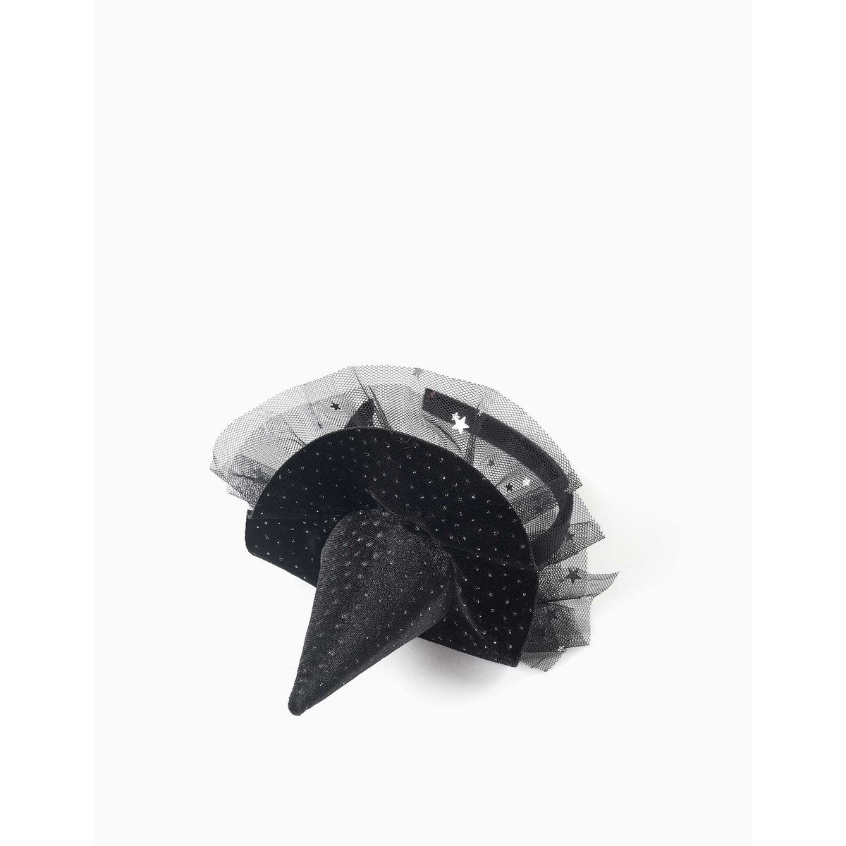 Serre-tête en velours avec chapeau de sorcière noir, ZIPPY