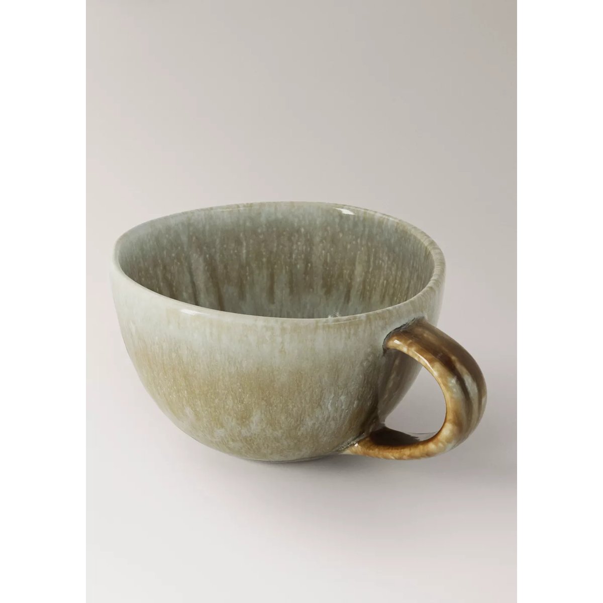 Tasse en grès vintage vert forêt, MANGO HOME