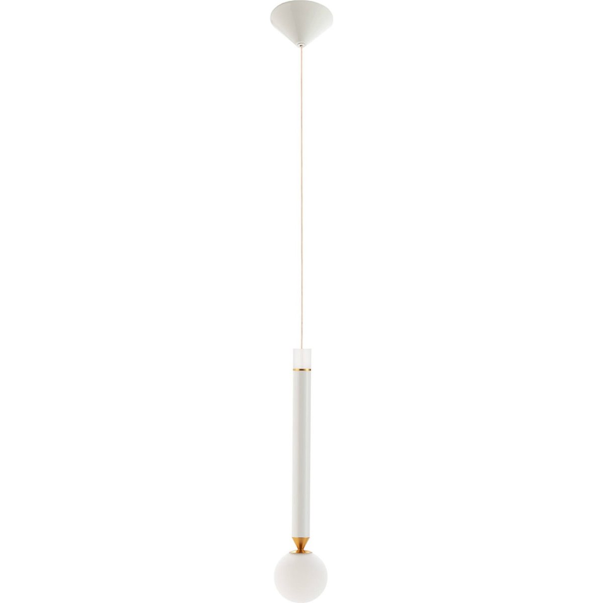 Lampe d'architecte en aluminium blanc et doré, RECOLLECTION