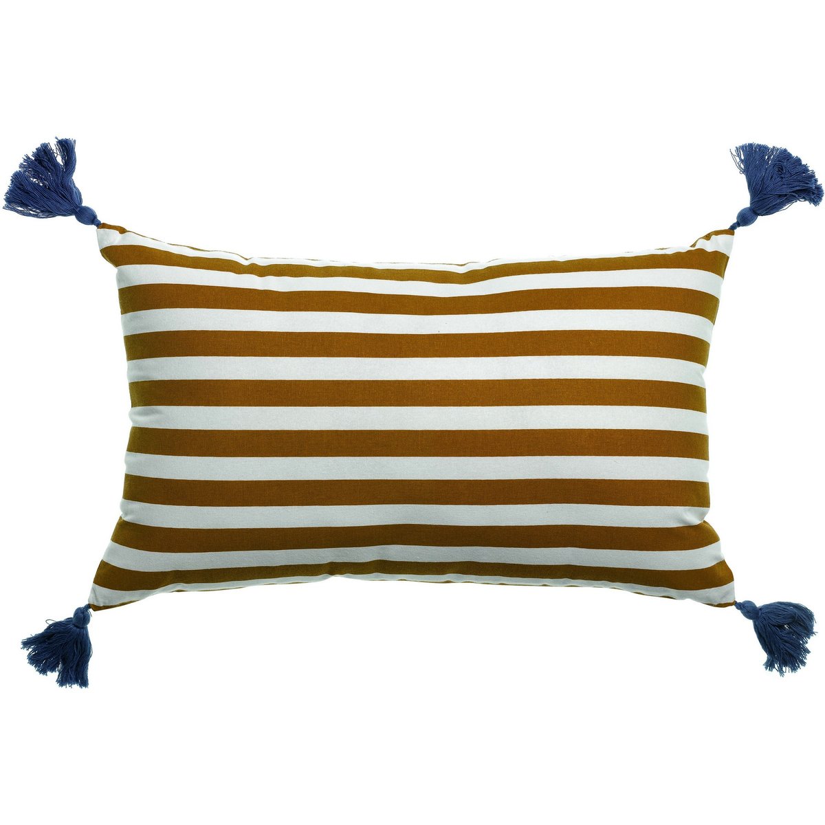 Coussin déco 30x50 cm Coton Saphir blanc, EDEN