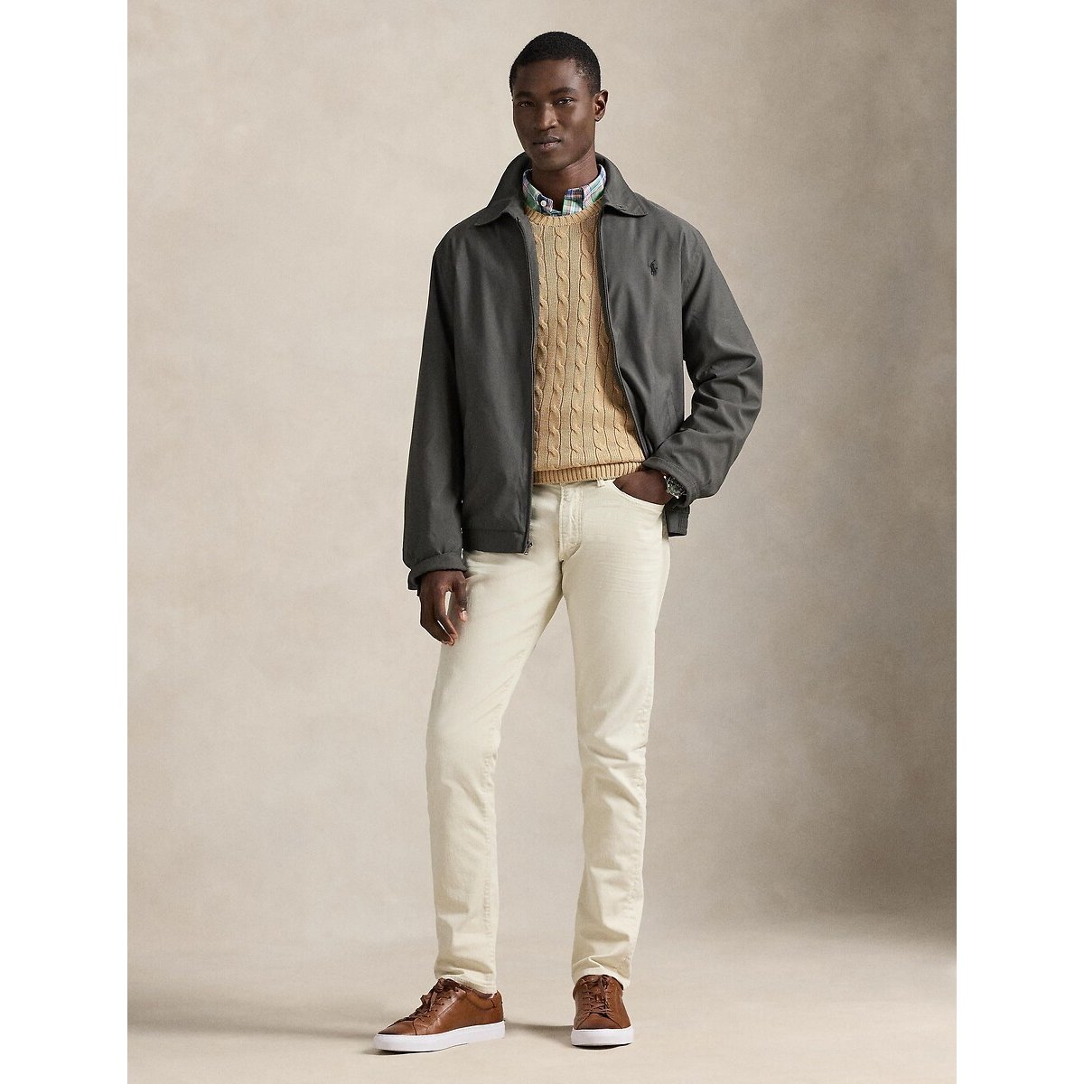 Bi-Swing Jacket in Twill dark grey, POLO RALPH LAUREN