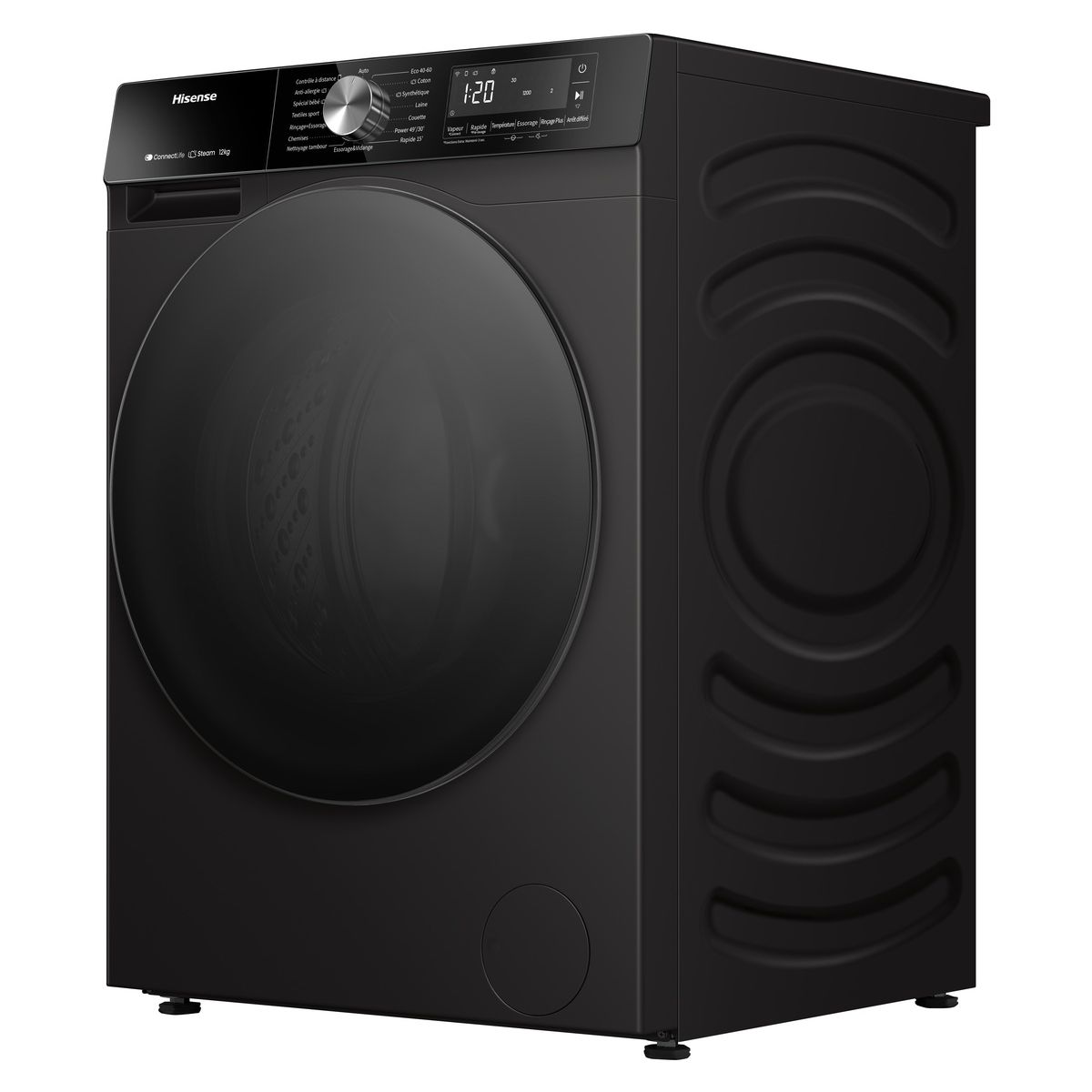 Lave linge hublot WF3S1243BB2 couleur unique, HISENSE