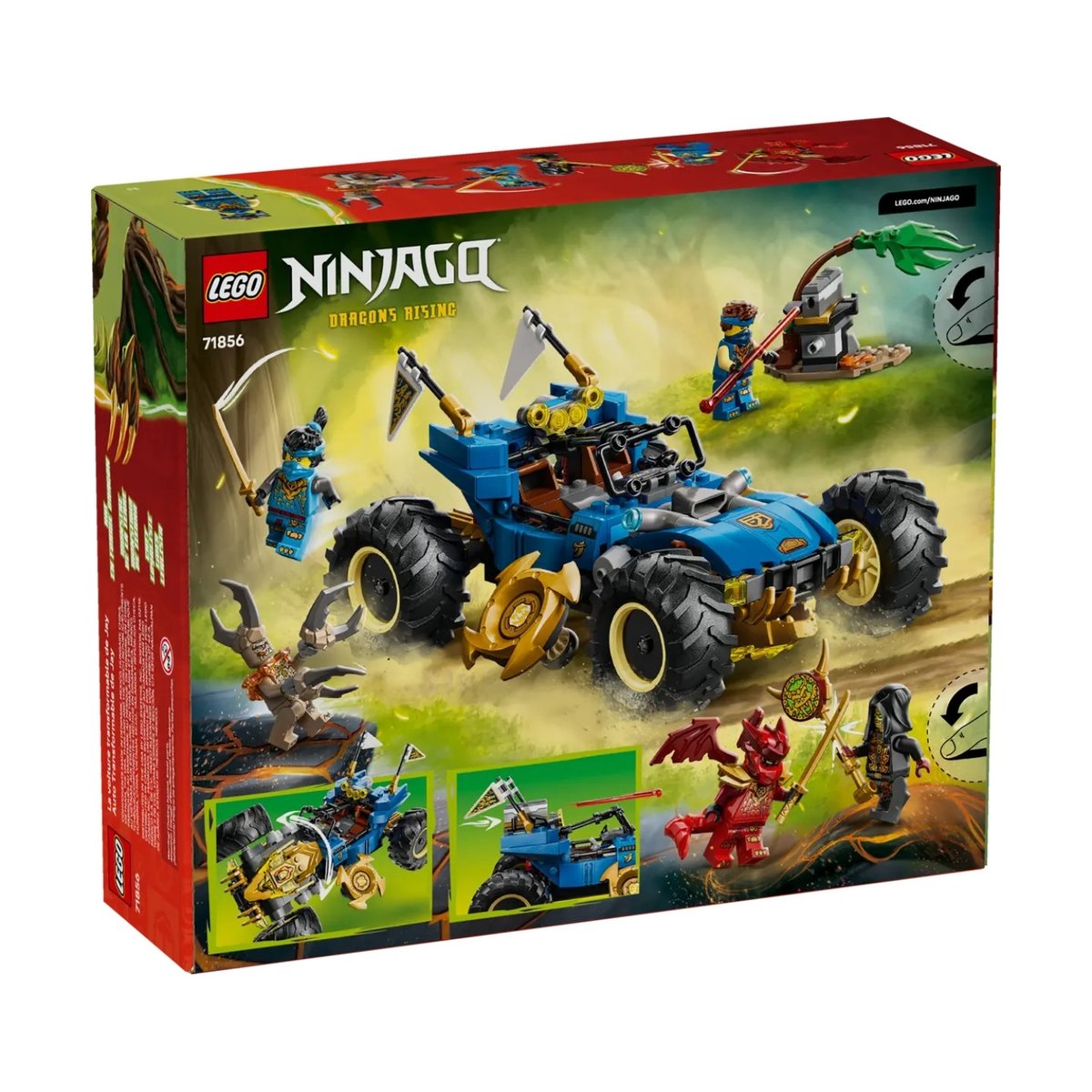 LEGO NINJAGO - La voiture transformable de Jay - 71856 multicolore, LEGO