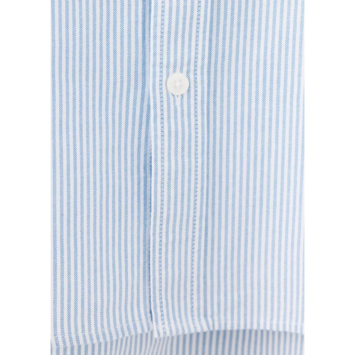 Chemise 100 % coton Oxford bleu ciel, MANGO TEEN