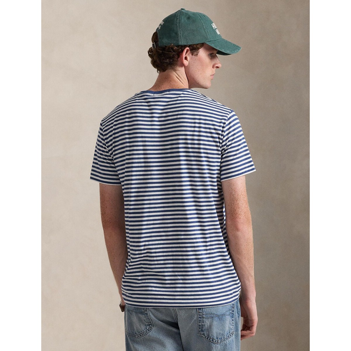 T-shirt alla marinara rigato blu, POLO RALPH LAUREN