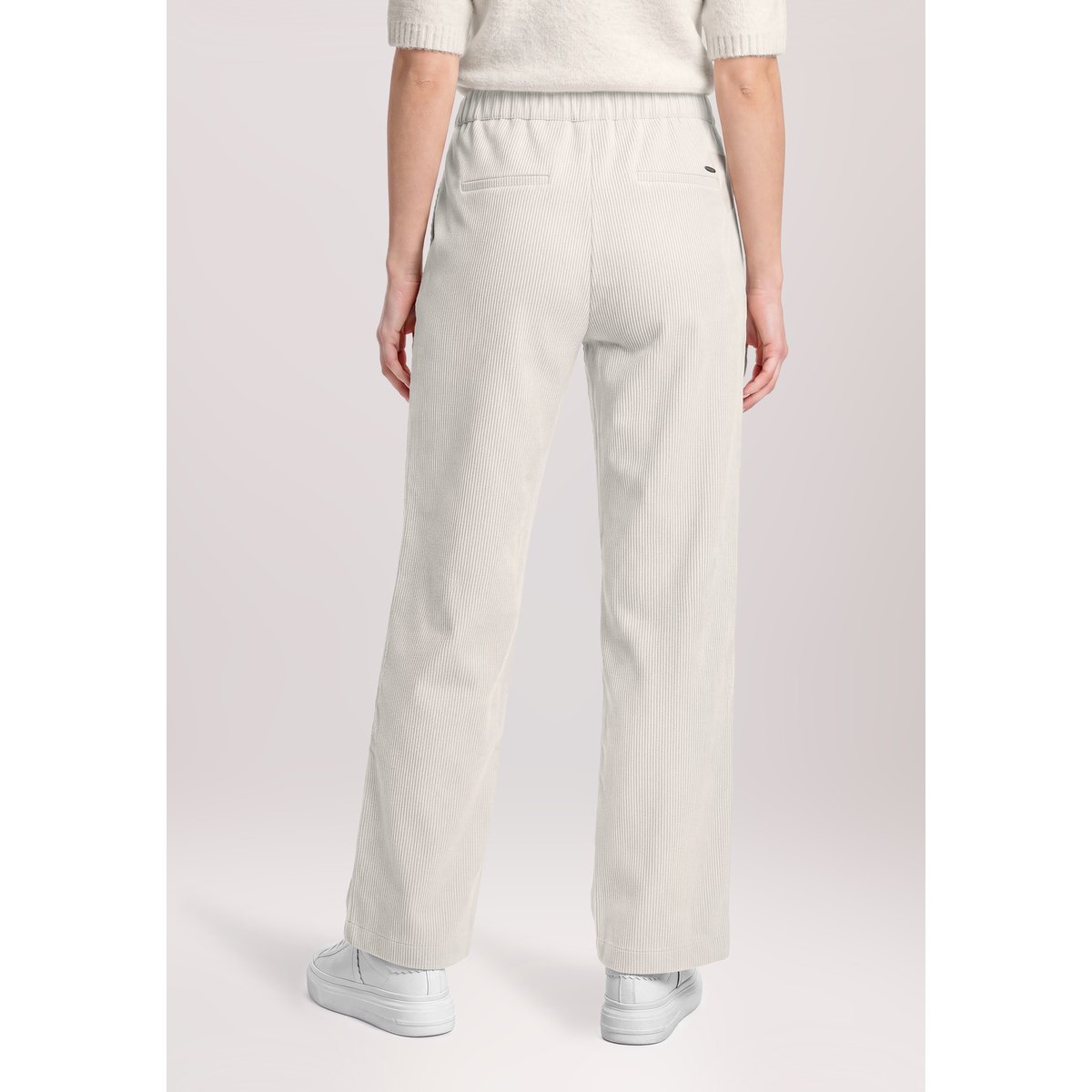 Pantalon à enfiler à jambes larges white sand, BETTY & CO