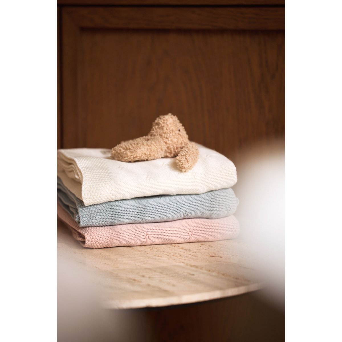 Couverture en polaire ecru, JOLLEIN