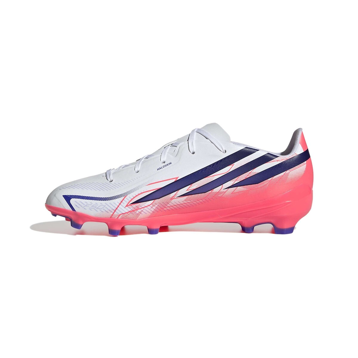 Kids F50 Hyperfast League FG Trainers white/mauve, adidas Performance