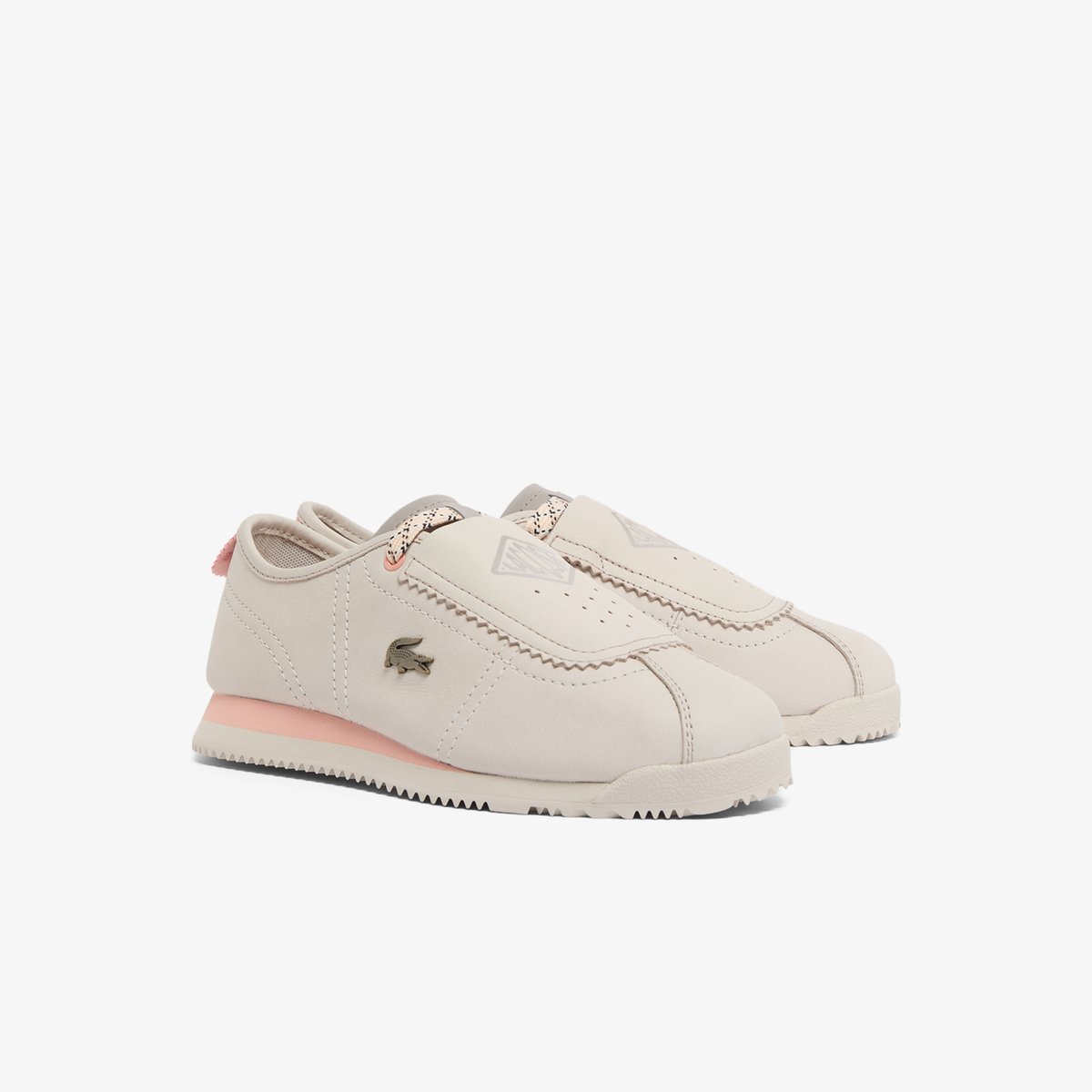 Slip-on Club-Low femme en cuir gris-1c9, LACOSTE