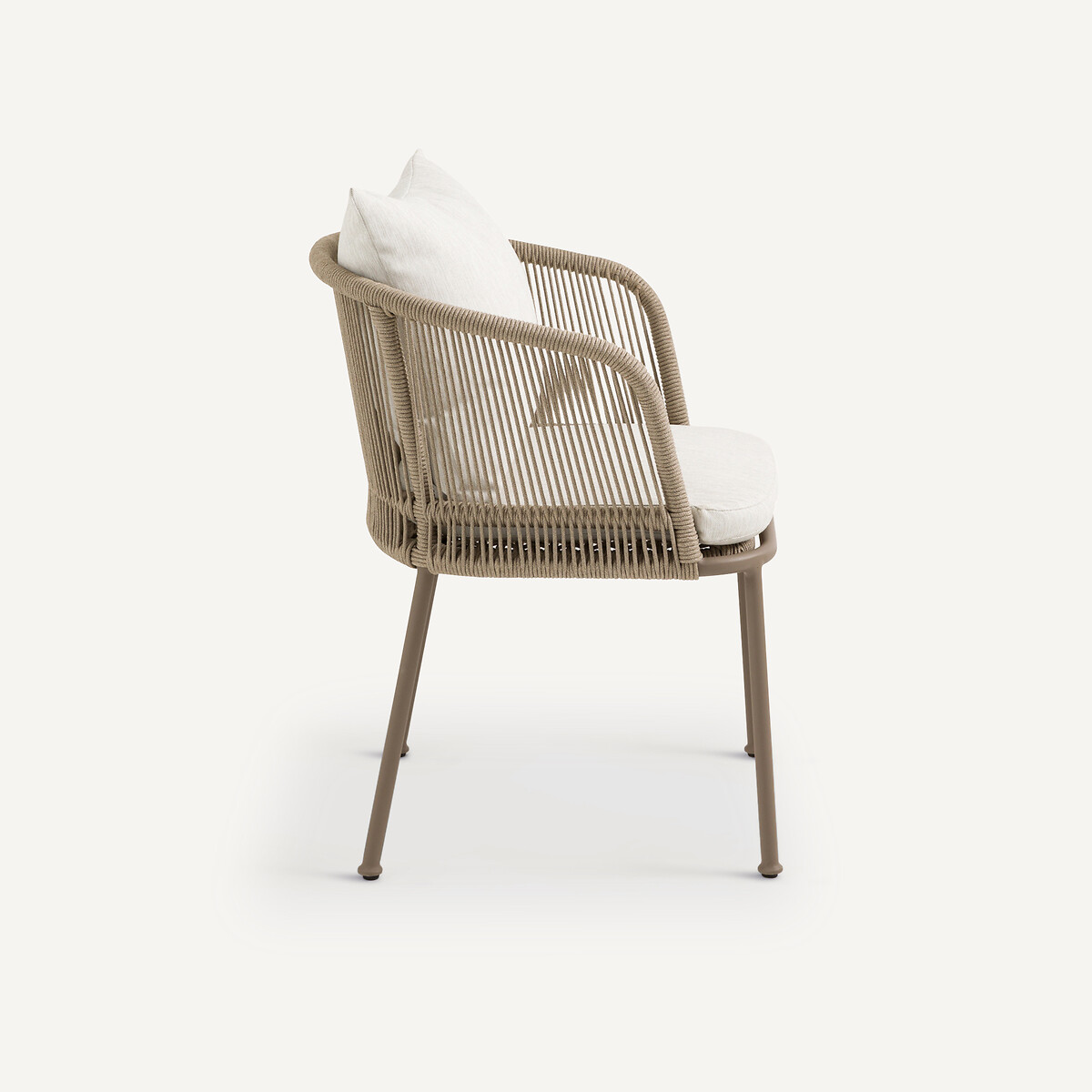 Fauteuil de table de jardin, CABESTAN sépia ombré, AM.PM X EMMANUEL GALLINA
