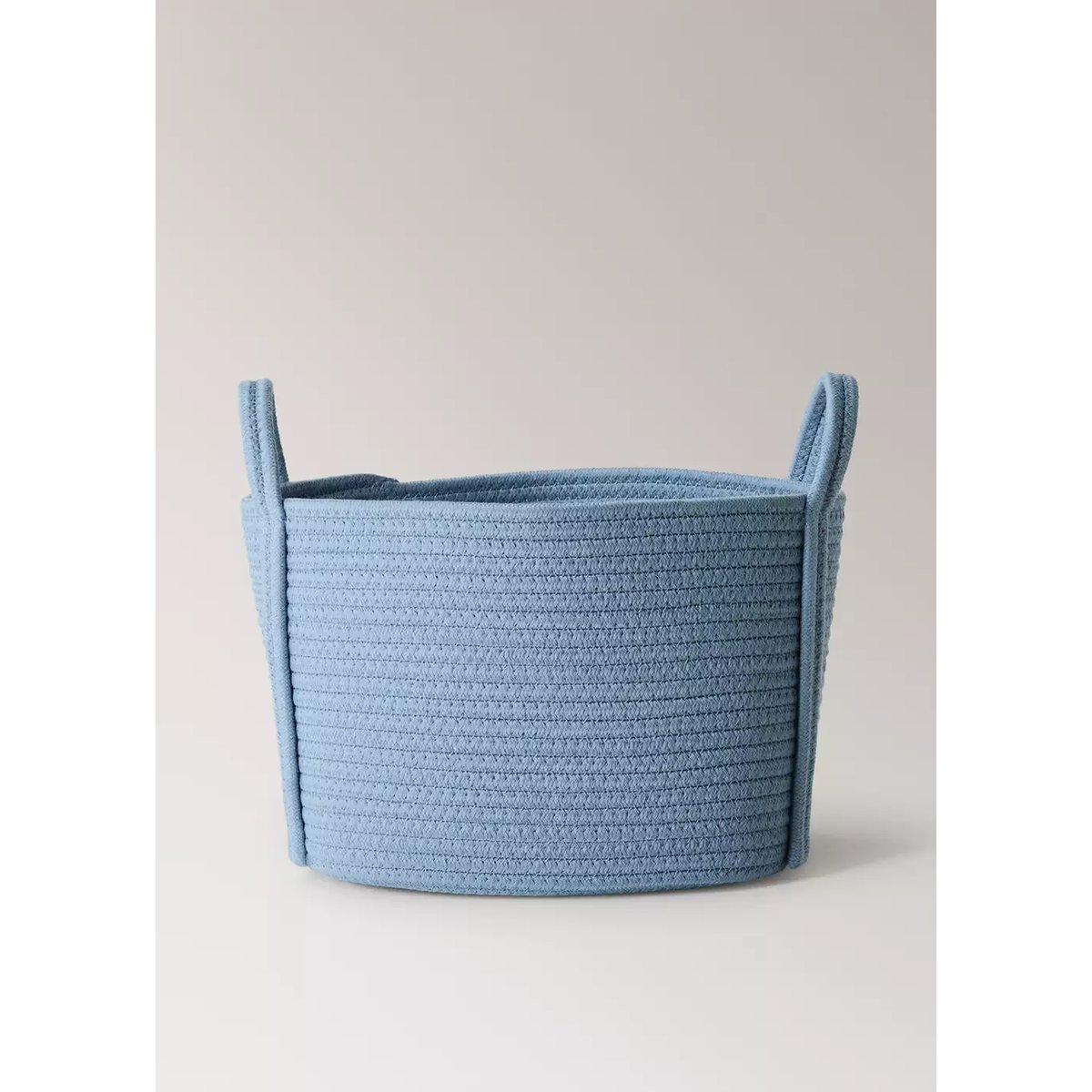 Panier enfant moyen en coton bleu ciel, MANGO HOME