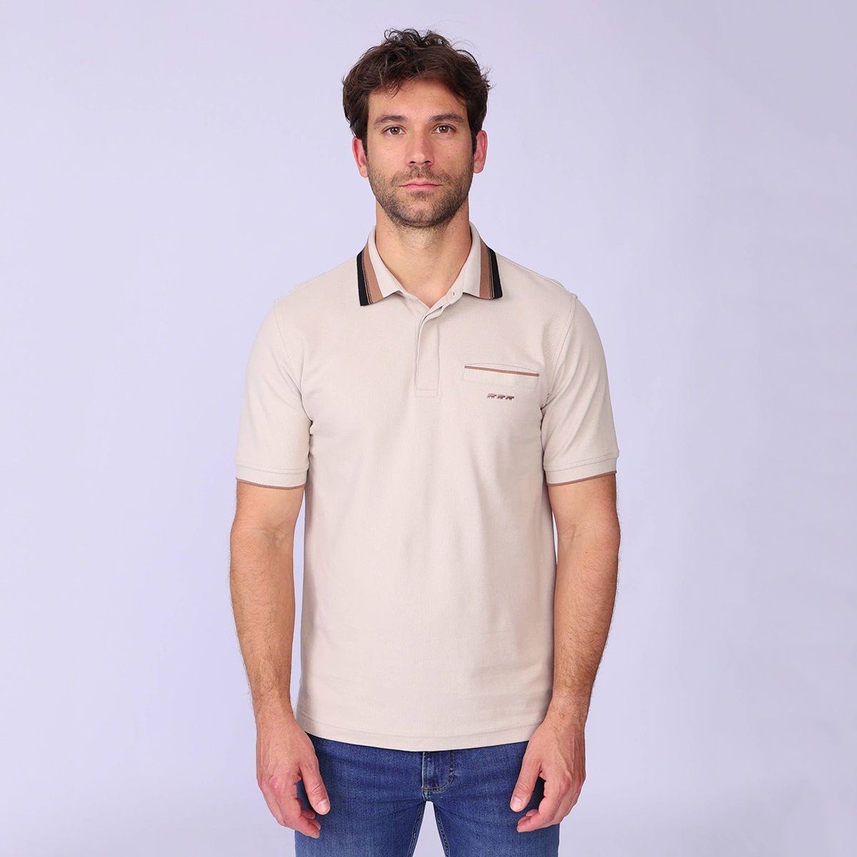 Polo Hervin beige, MISE AU GREEN