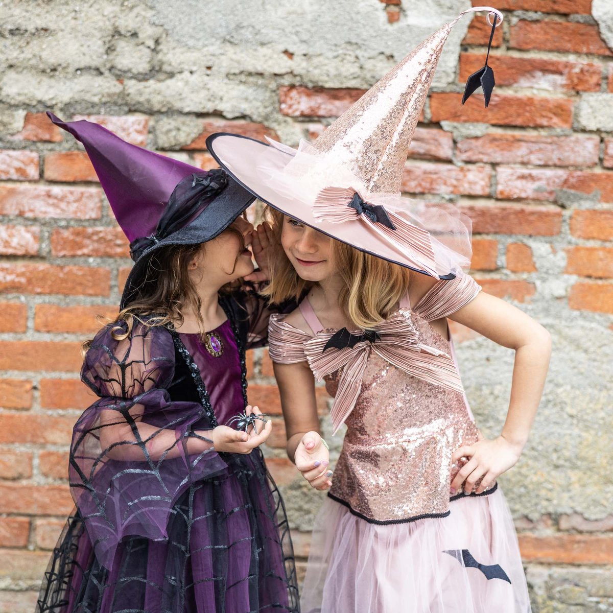 Déguisement enfant – Robe Sorcière Glamour rose, GREAT PRETENDERS