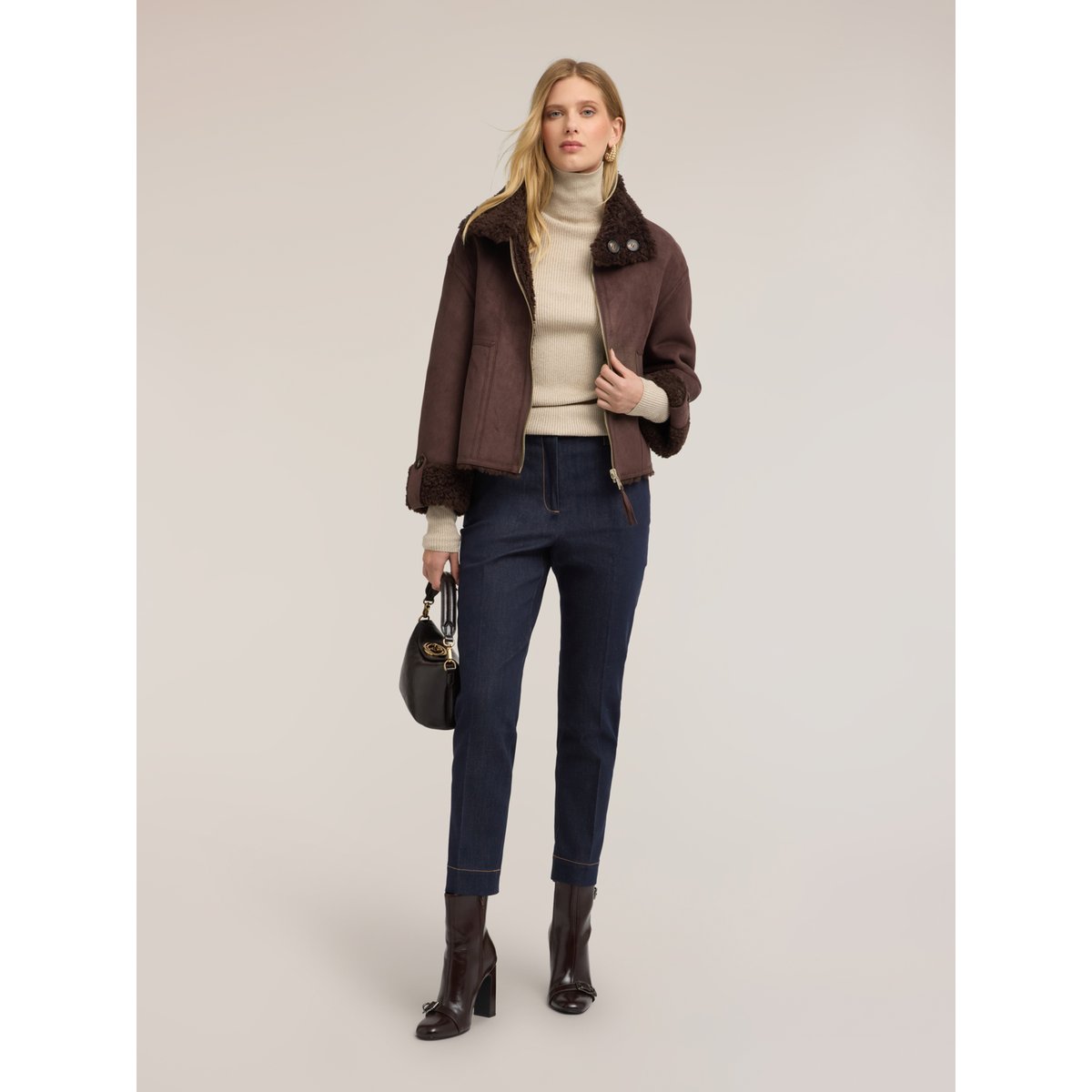 Jean chino façon tailleur bleu, MOTIVI