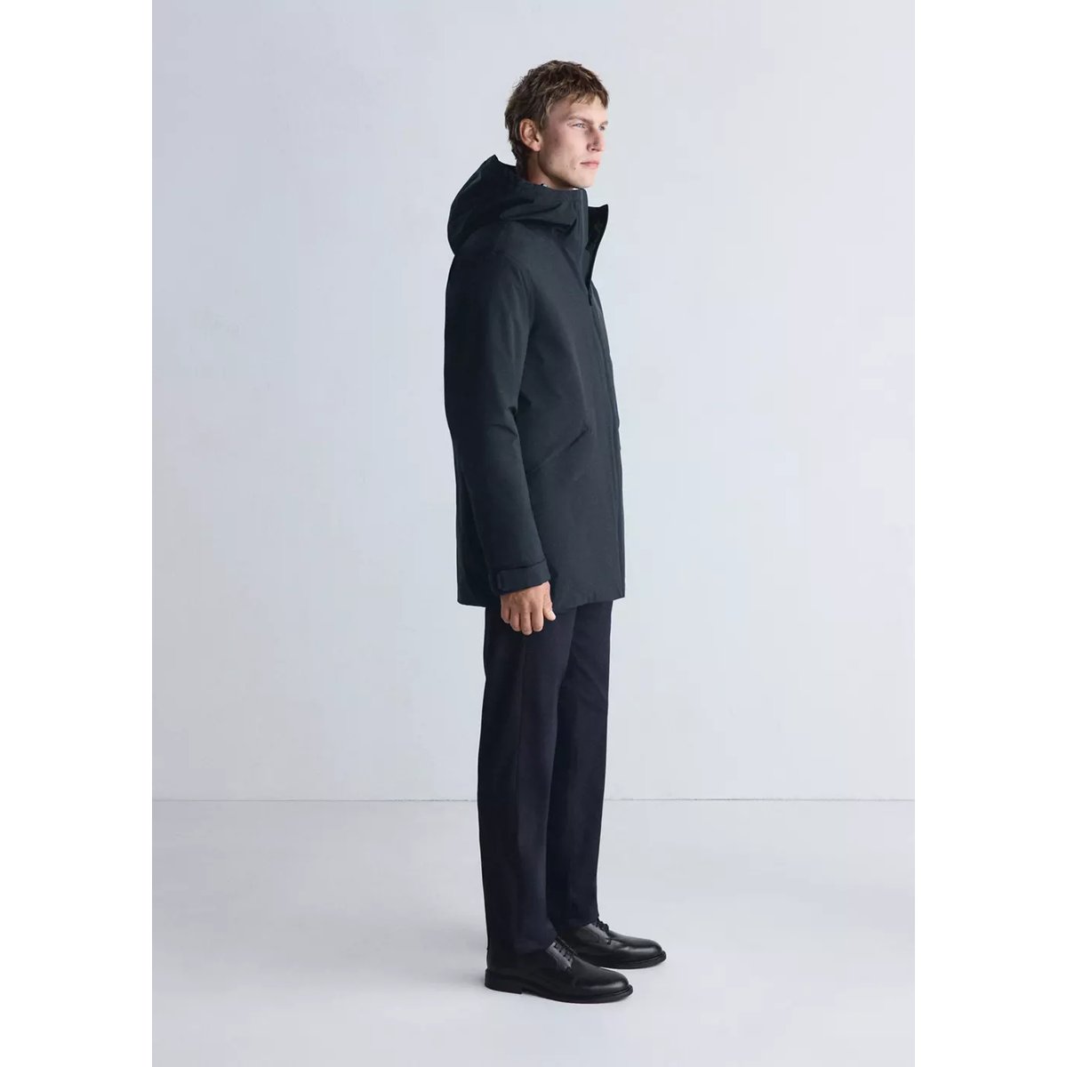 Parka compactable avec garnissage Thermore® déperlant bleu nuit, MANGO MAN