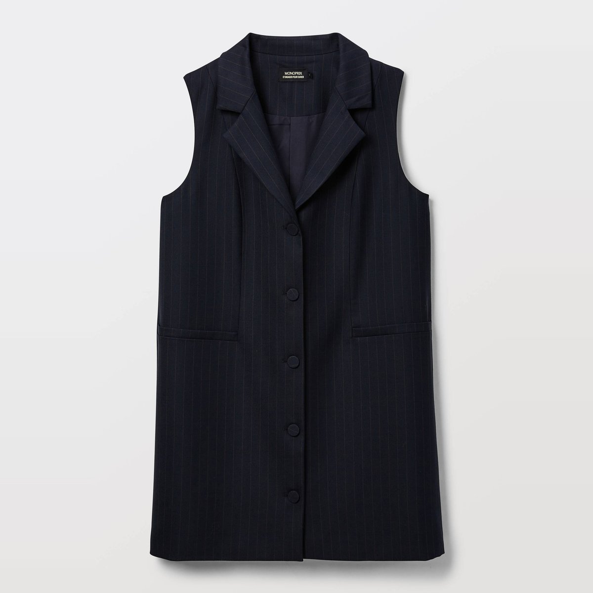 Robe cintrée contenant de la laine marine, MONOPRIX
