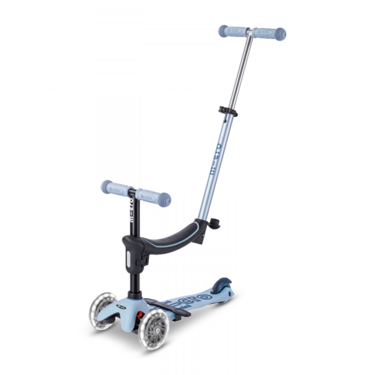 Micro Mini2Grow 2.0 LED - Ardoise bleu, MICRO MOBILITY