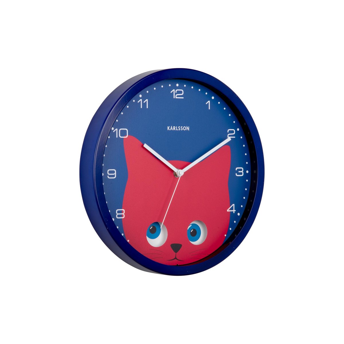 Horloge Murale Le fer PEEKABOO GOLDFISH bleu foncé, KARLSSON