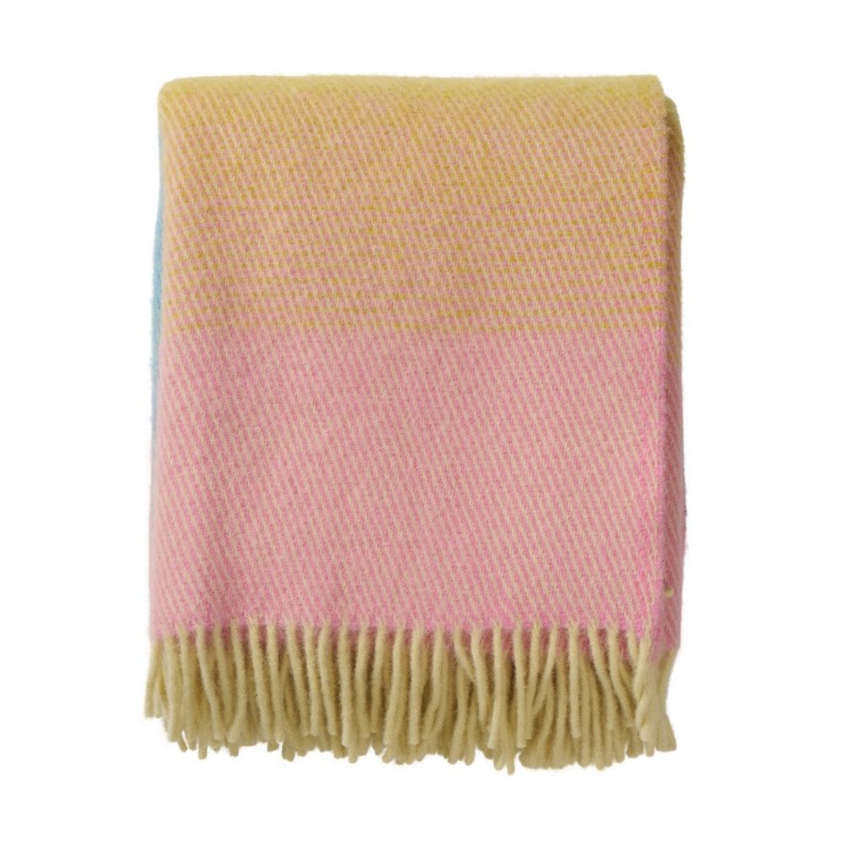Plaid laine agneau design AURORA multicolore, KLIPPAN