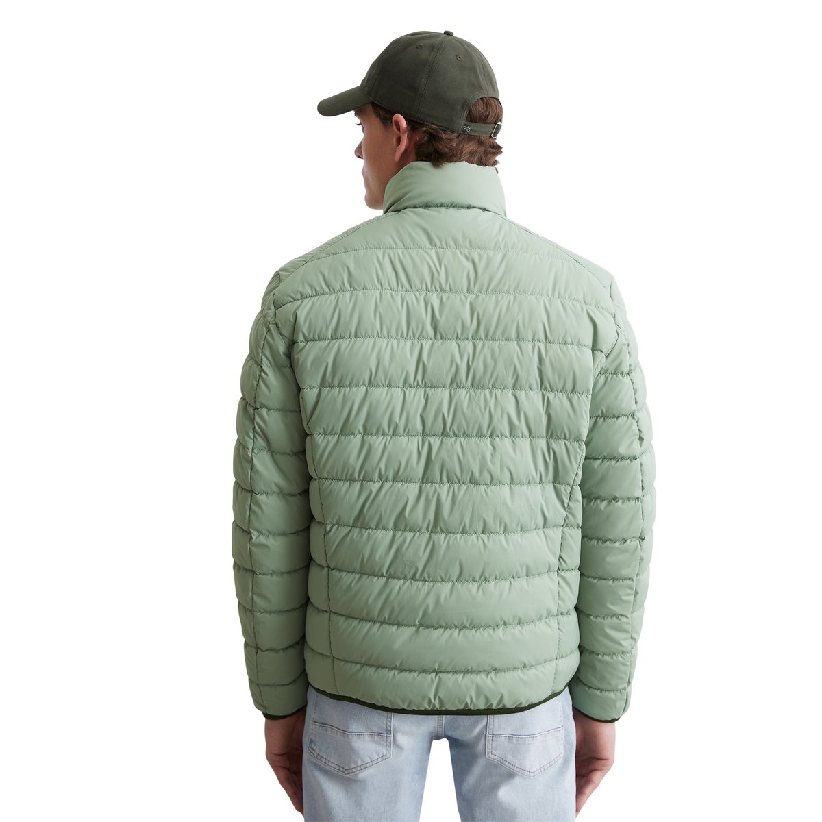 Veste matelassée regular en qualité légère et imperméable vert clair, MARC O'POLO