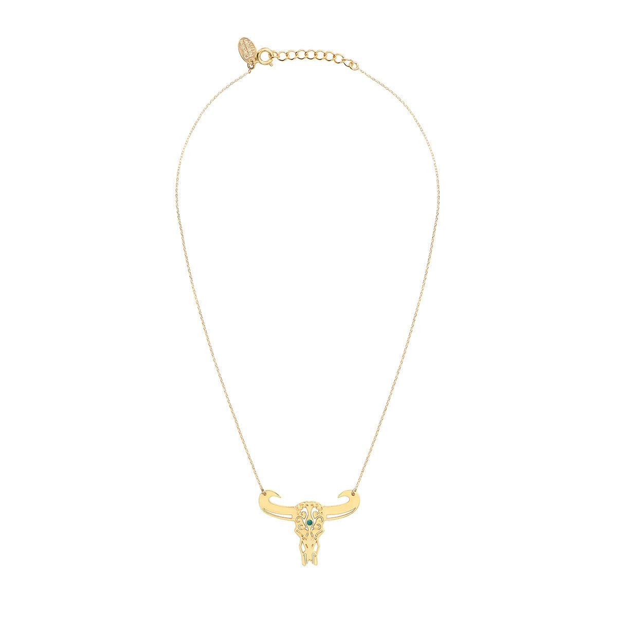 Collier tatoo buffle petit modele turquoise bleu, CAROLINE NAJMAN
