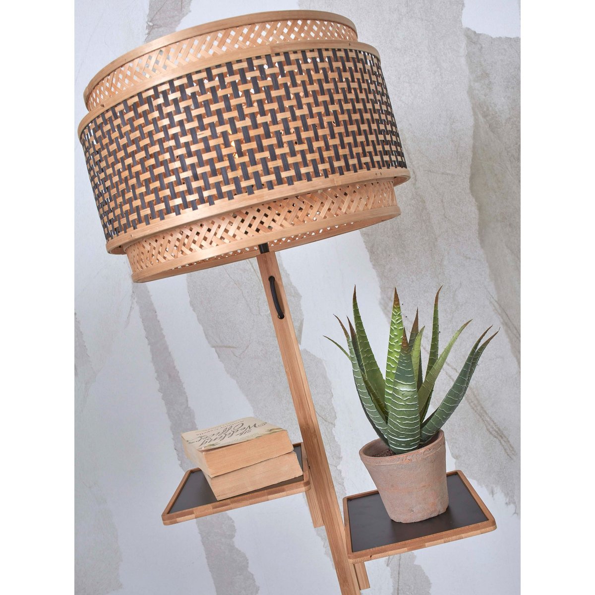 Lampadaire Bambou BHUTAN naturel, GOOD & MOJO