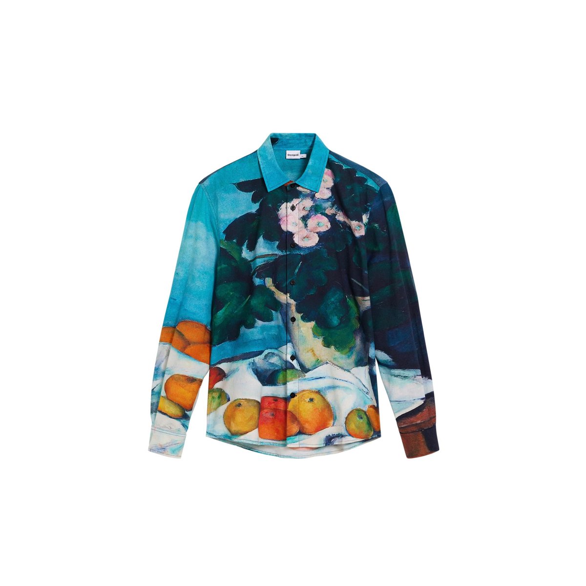 Chemise à carreaux nature morte bleu, DESIGUAL
