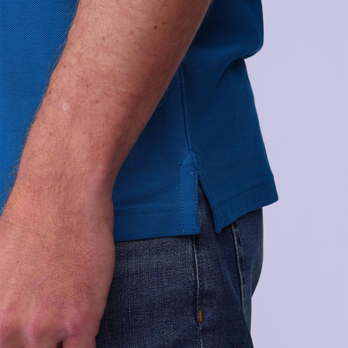 Polo Collin bleu canard, MISE AU GREEN