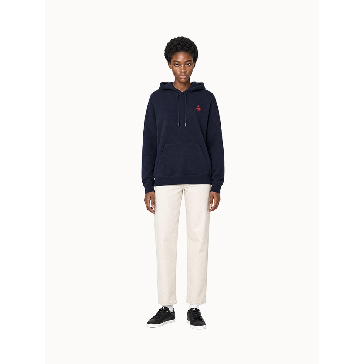 Sweat à capuche relax L'Amour du Sport en molleton gratté L'AMOUR DU SPORT blue, LE COQ SPORTIF