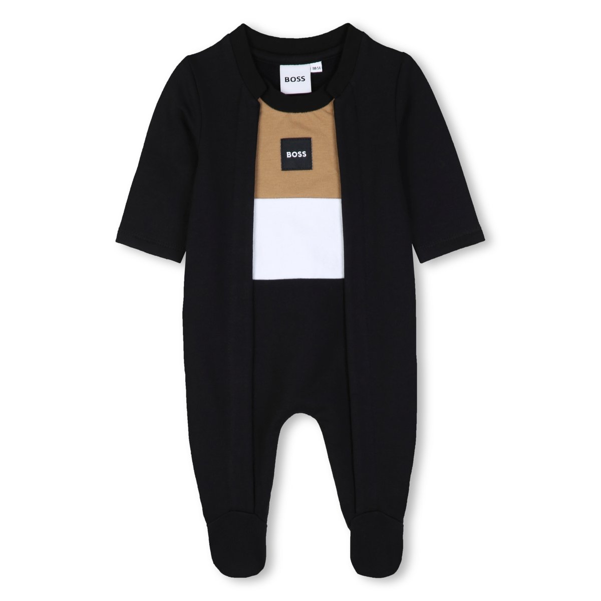 Ensemble pyjama, bonnet et bavoir black, BOSS KIDSWEAR