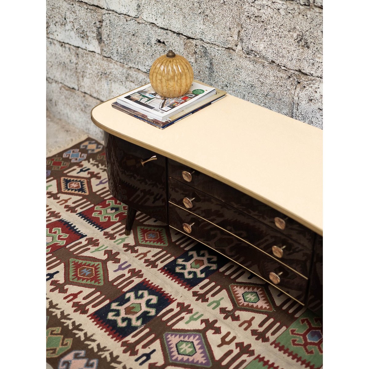 Enfilade vintage Margaret N°493 - Bon état bois foncé, DEBONGOUT
