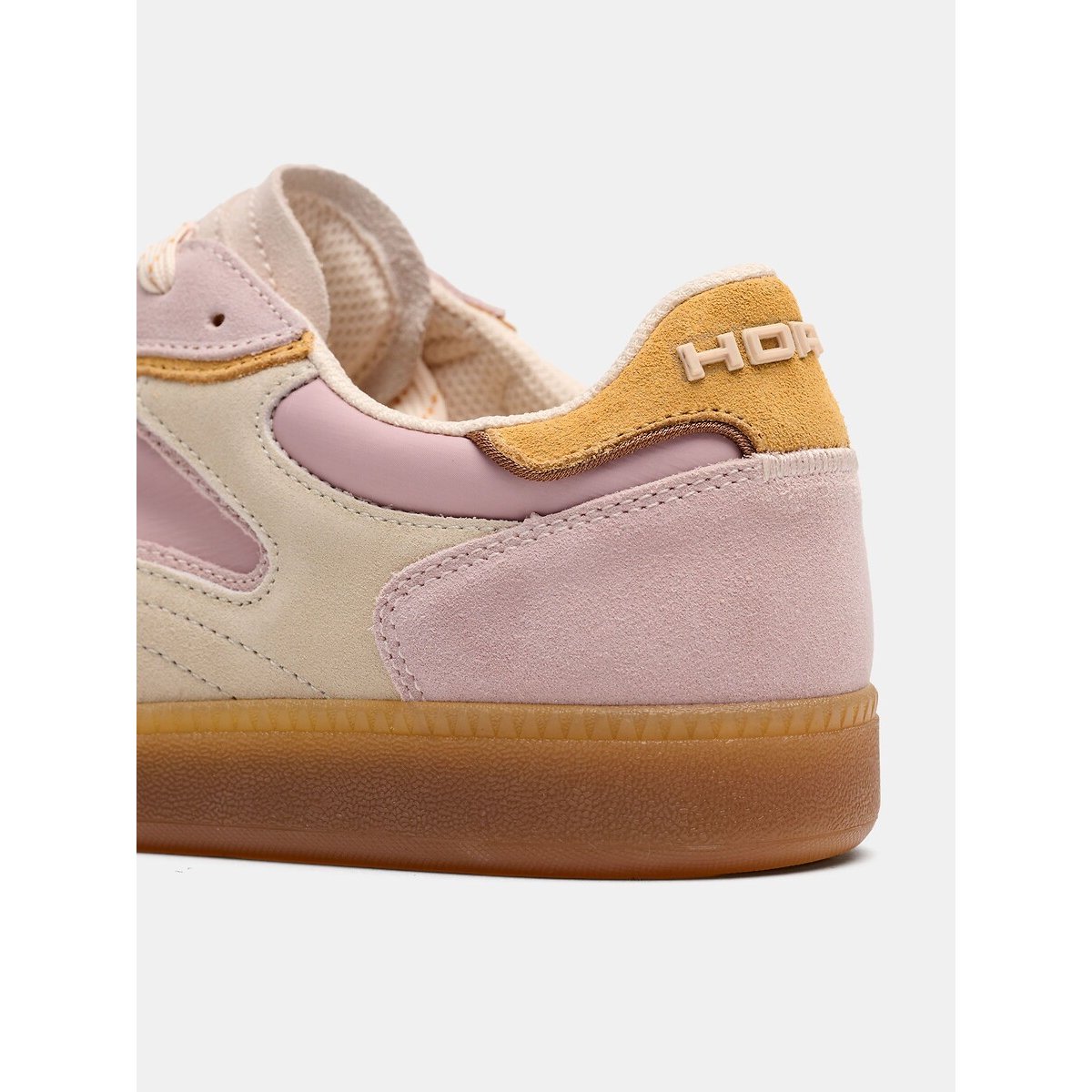 Baskets mix matières PARK MAUVE rose, HOFF