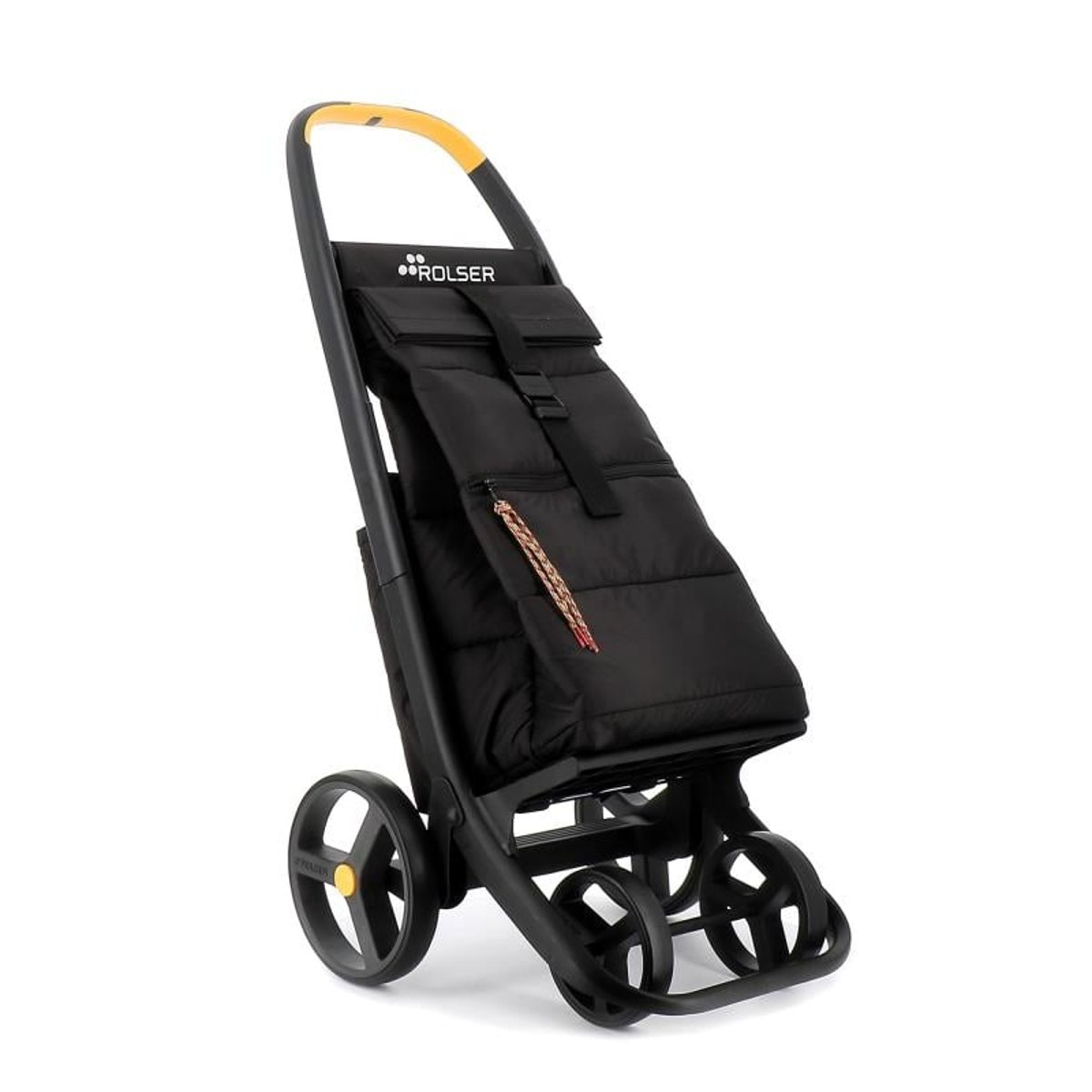 Chariot de course pliable 4 roues 8 PLUS ECOPEP noir, ROLSER