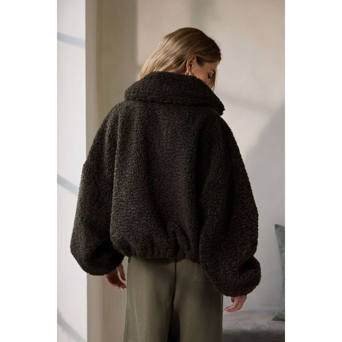 Veste zippé kaki, NEXT