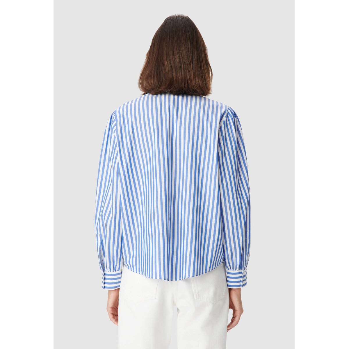 Chemise oversize rayée bleu, IKKS