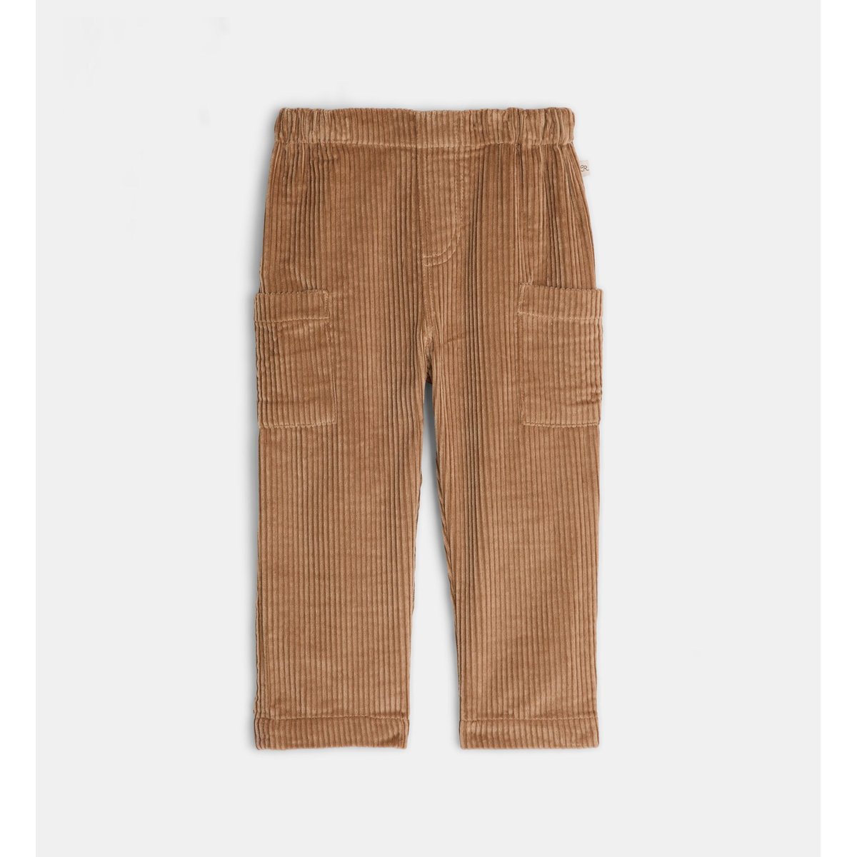 Pantalon cargo droit tichael velours milleraies marron, CADET ROUSSELLE