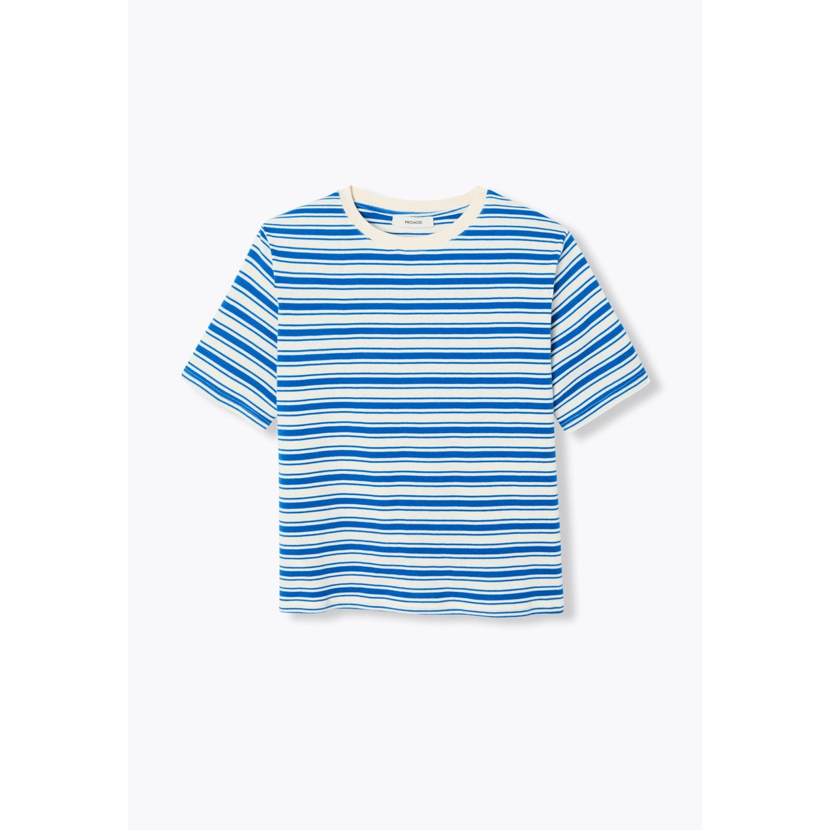 T-shirt rayé en jersey rayé bleu, PROMOD