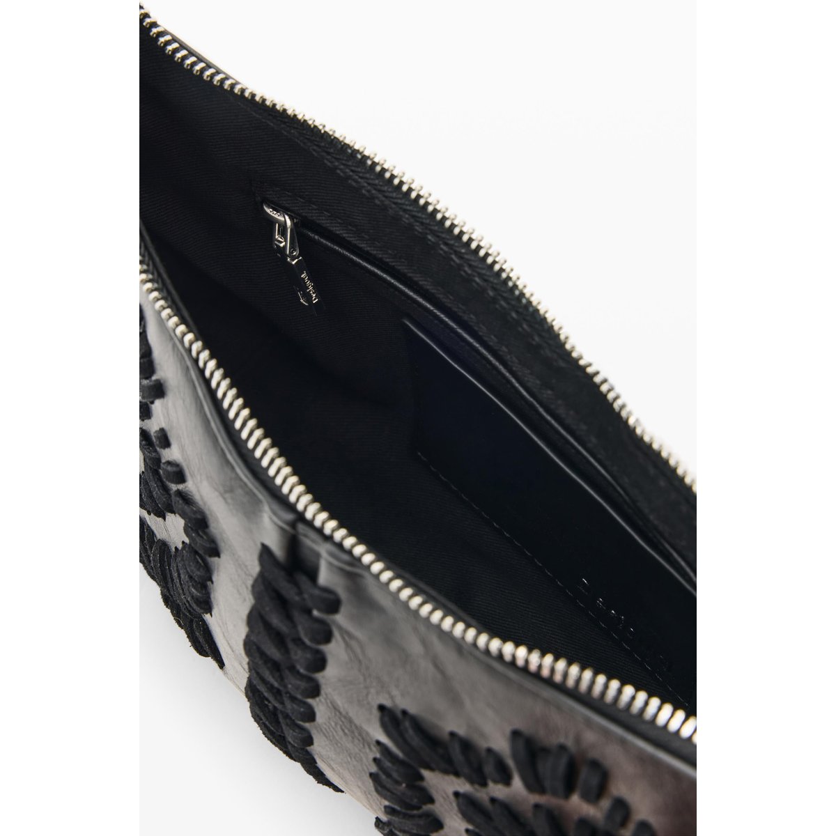 Sac brodé moyen noir, DESIGUAL