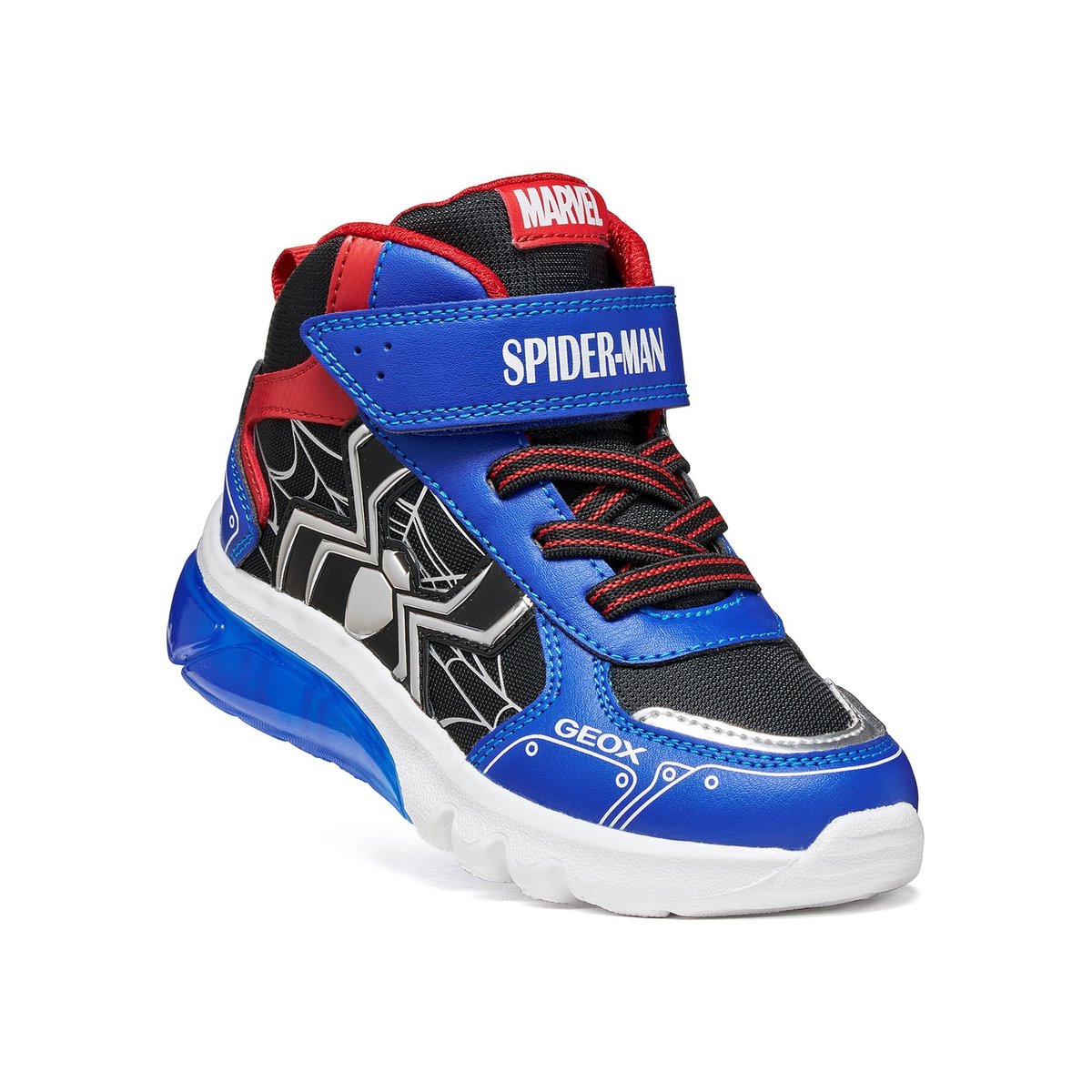 Baskets J CIBERDRON noir/bleu roi, GEOX