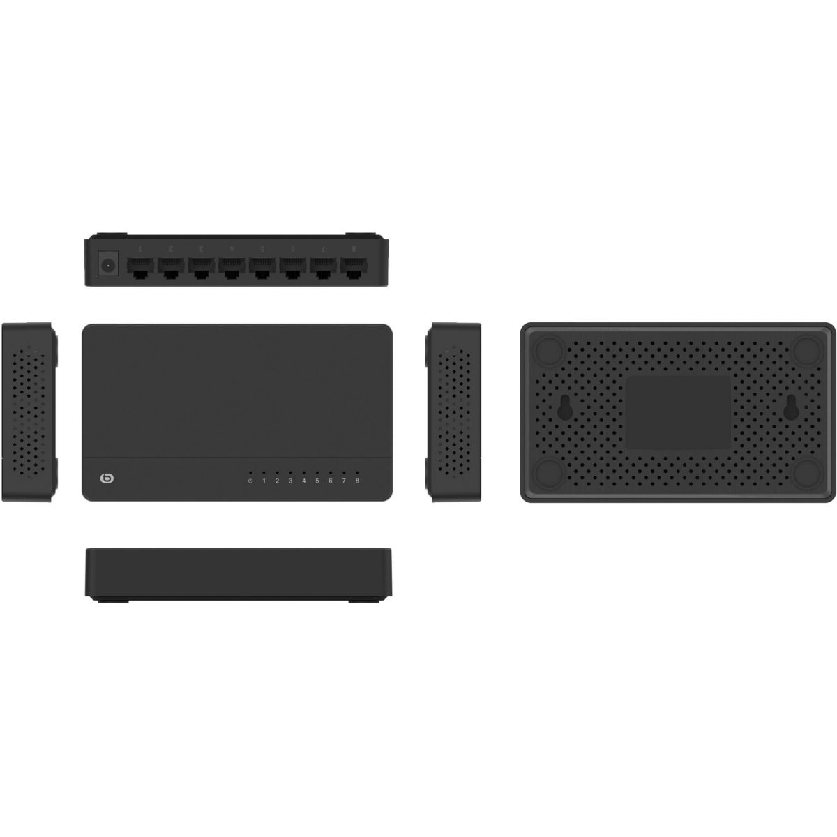 Switch ethernet Switch 8 Ports Giga 2023 couleur unique, ESSENTIEL B